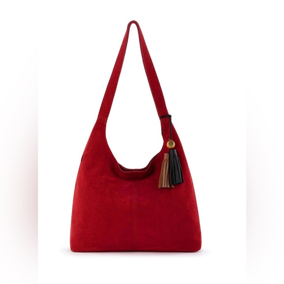 The Sak Handbags - The Sak Red Hobo Bag with Tassel